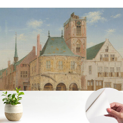 Samolepiace tapety so vzorom historickej mestskej architektúry