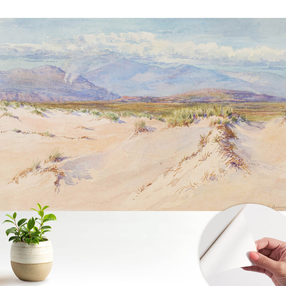 Luxusná tapeta Púštna krajina so vzdialenými horami