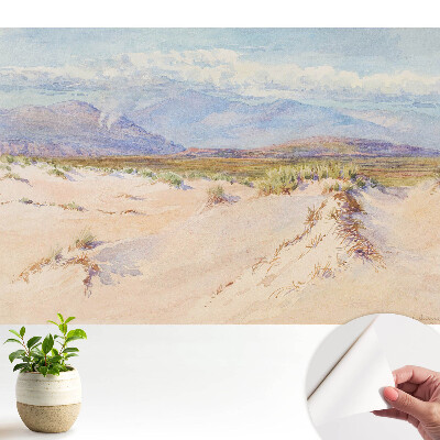 Luxusná tapeta Púštna krajina so vzdialenými horami