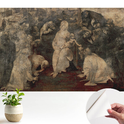 Tapeta do obývačky s klasickým motívom postáv okolo matky