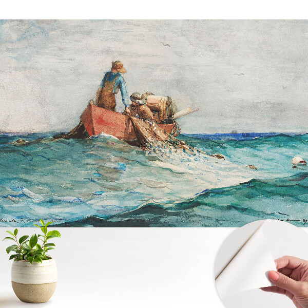 Tapeta do obývačky Rybári na mori