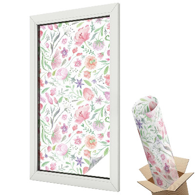 Okenná fólia Kvetinový vzor