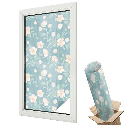 Matná fólia na sklo Pastelové kvety