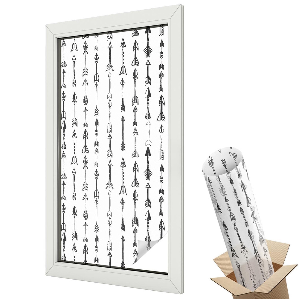 Mliečna fólia na sklo Geometrické šípky