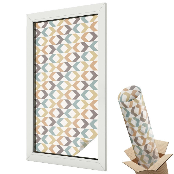 Okenná fólia Geometrické kosoštvorce