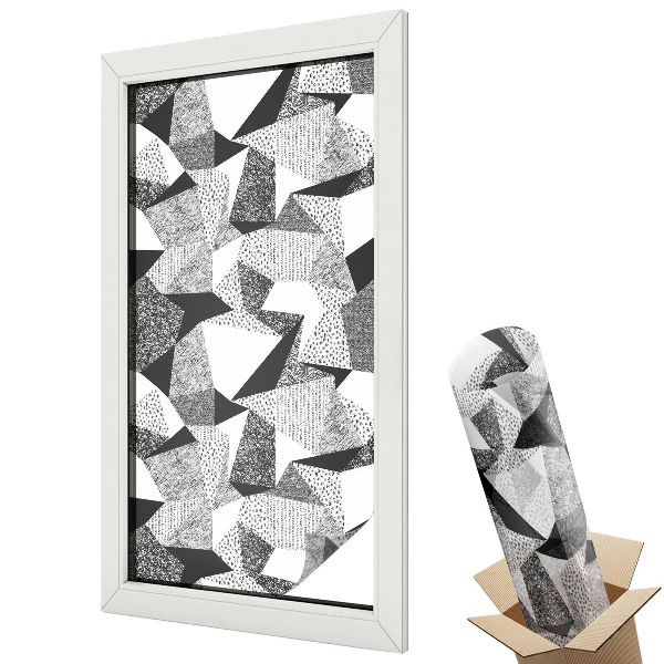 Fólia na sklo dverí Geometrické útvary