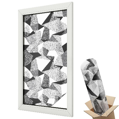 Fólia na sklo dverí Geometrické útvary