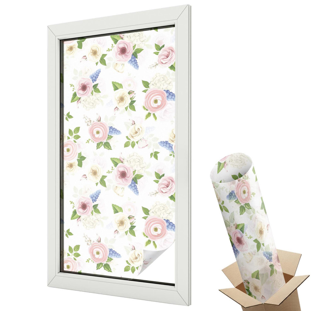 Matná fólia na sklo Kvetinový vzor