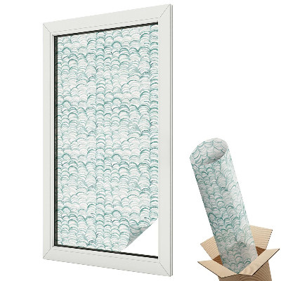 Okenná fólia Zelená vlna