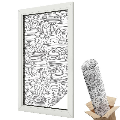 Fólia na sklo dverí Drevené čiary