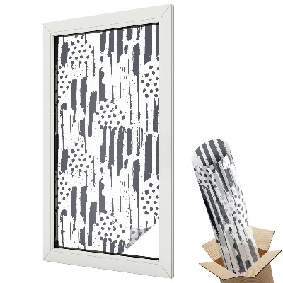 Okenná fólia Pruhy a bodky