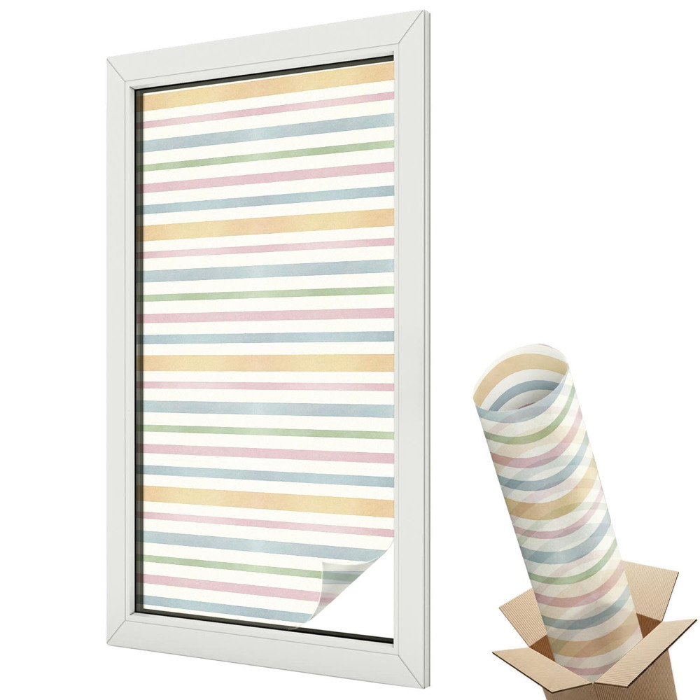 Matná fólia na sklo Pastelové pruhy