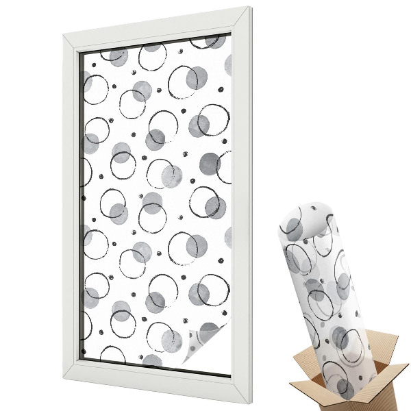 Fólia na sklo dverí Sivé kolesá