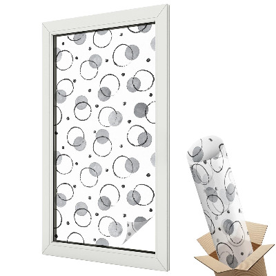 Fólia na sklo dverí Sivé kolesá