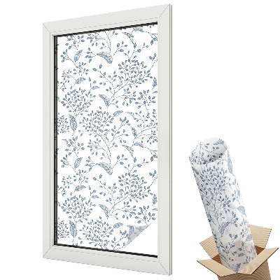 Matná fólia na sklo Rastlinný motív