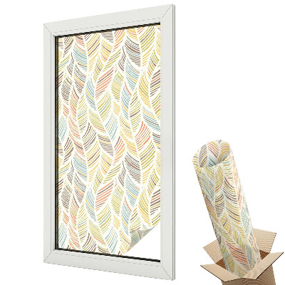 Matná fólia na sklo Dúhové perie