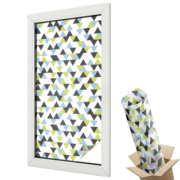Okenná fólia Geometrické trojuholníky