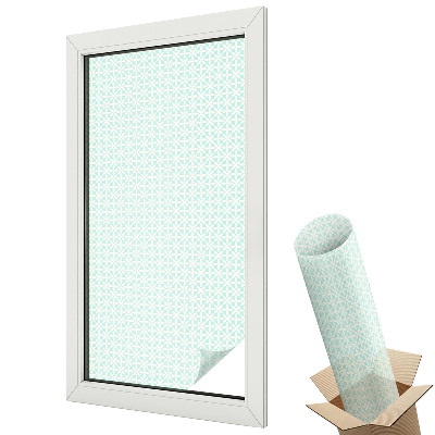 Fólia na sklo dverí Kvetinová symetria