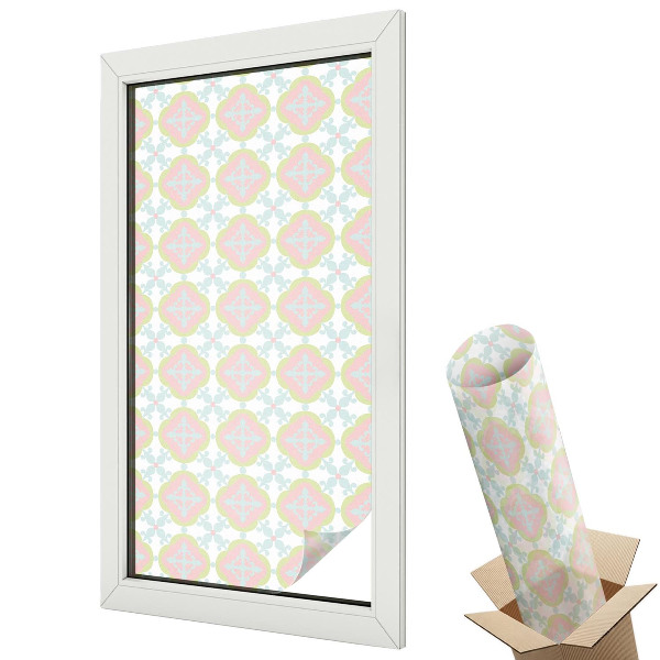 Mliečna fólia na sklo Pastelový ornament