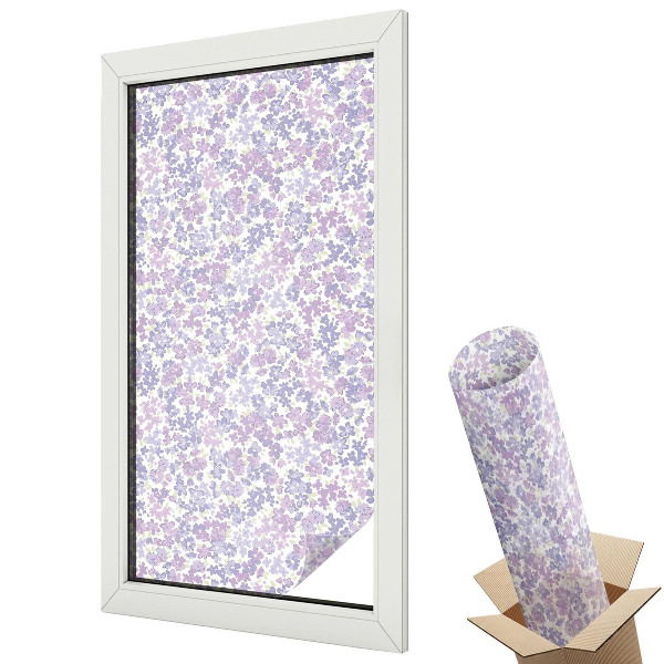 Fólia na sklo dverí Kvetinová ľahkosť