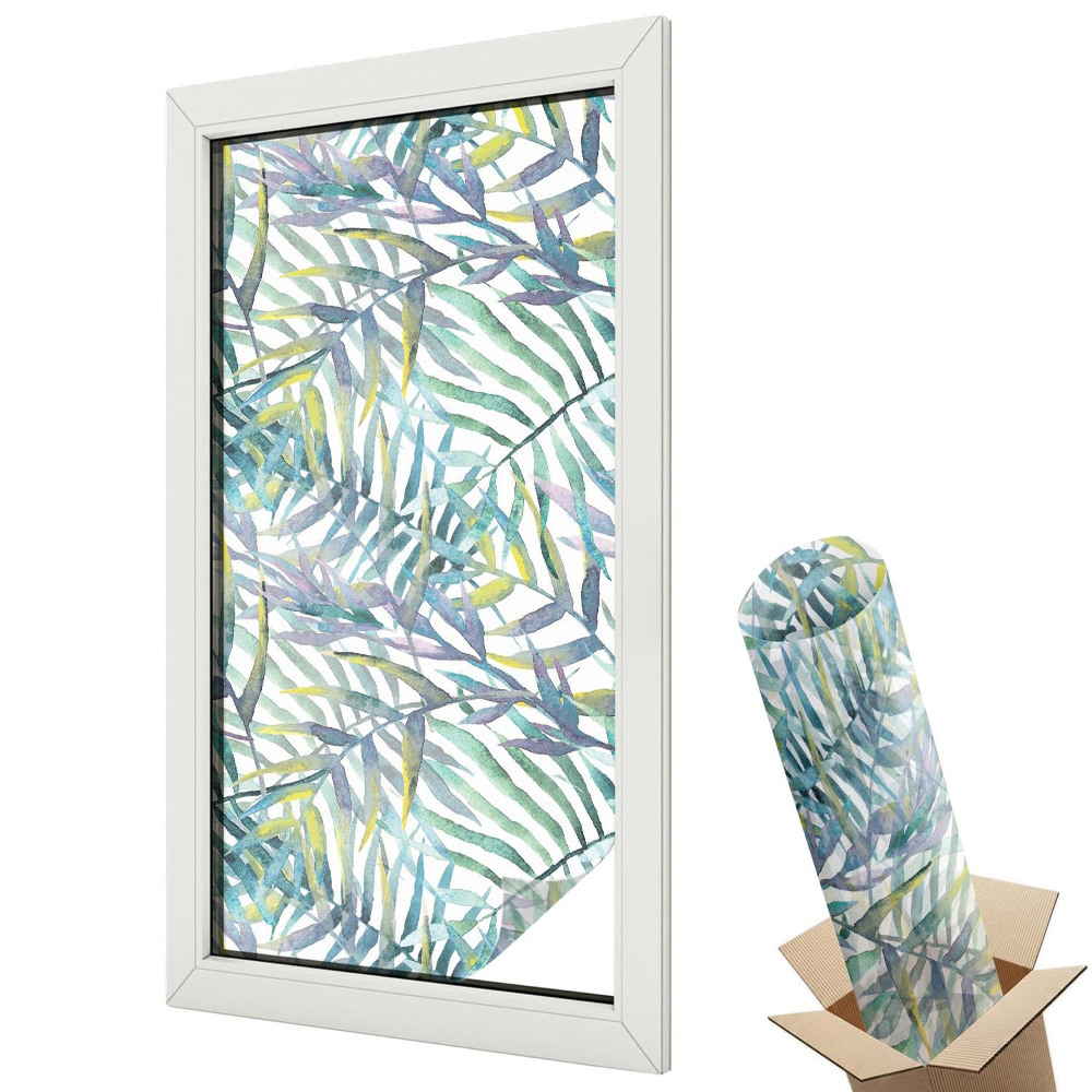 Matná fólia na sklo Tropický akvarel