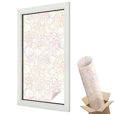 Fólia na sklo dverí Kvetinová elegancia