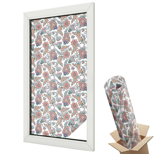 Fólia na sklo dverí Kvetinová elegancia