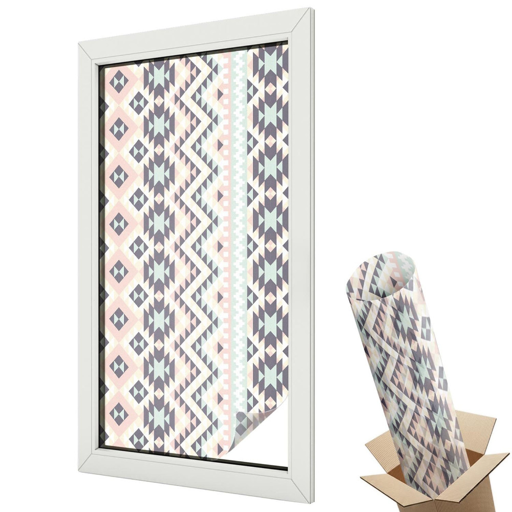 Matná fólia na sklo Pastelová geometria