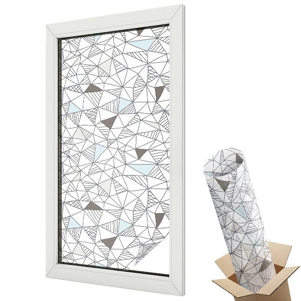 Mliečna fólia na sklo Abstraktné tvary