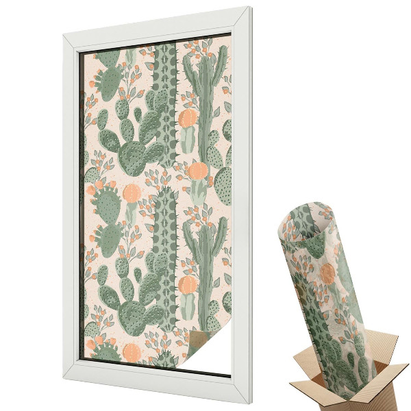 Matná fólia na sklo Zelené sukulenty