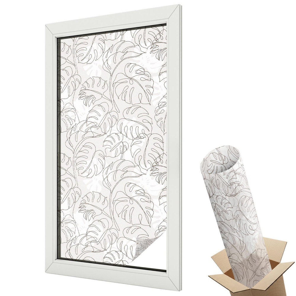 Matná fólia na sklo Rastlinná ozdoba