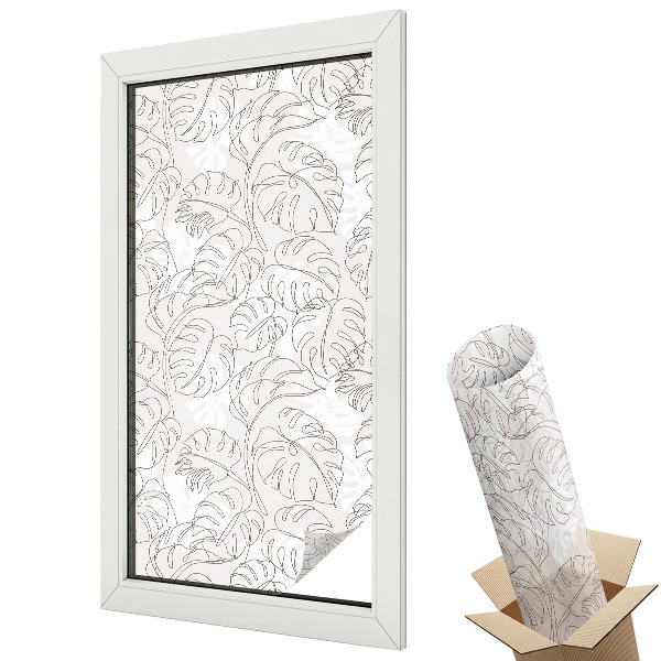 Matná fólia na sklo Rastlinná ozdoba