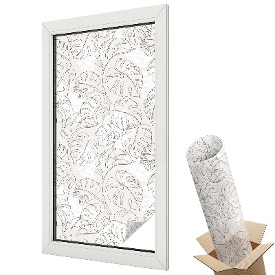 Matná fólia na sklo Rastlinná ozdoba