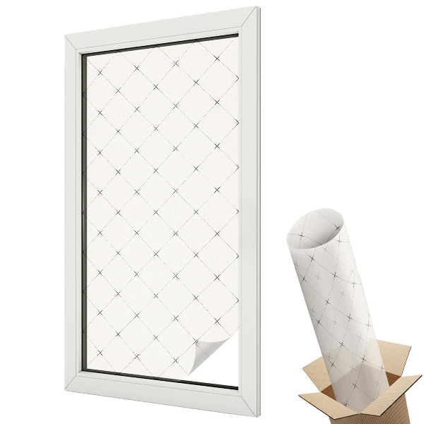 Fólia na sklo dverí Geometrická mriežka