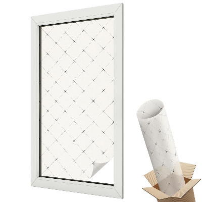 Fólia na sklo dverí Geometrická mriežka