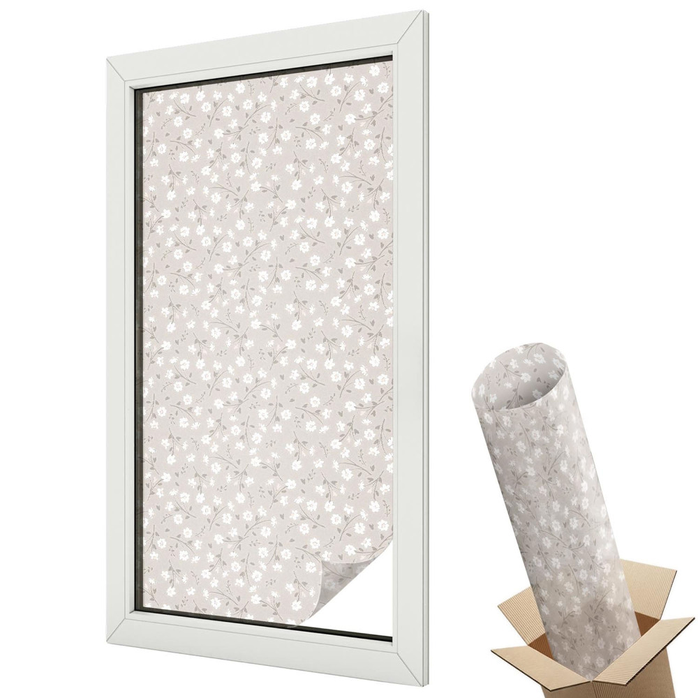 Matná fólia na sklo Kvetinová jemnosť