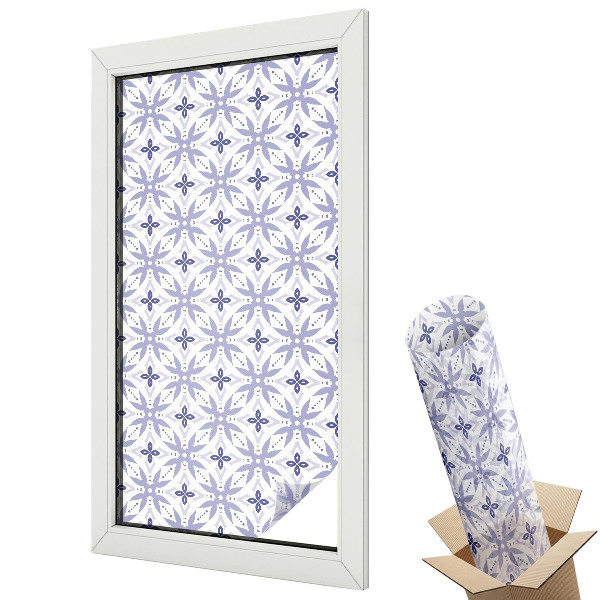 Fólia na sklo dverí Fialové vzory