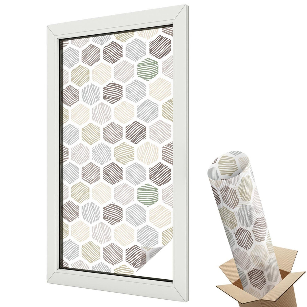 Matná fólia na sklo Geometrické vlny