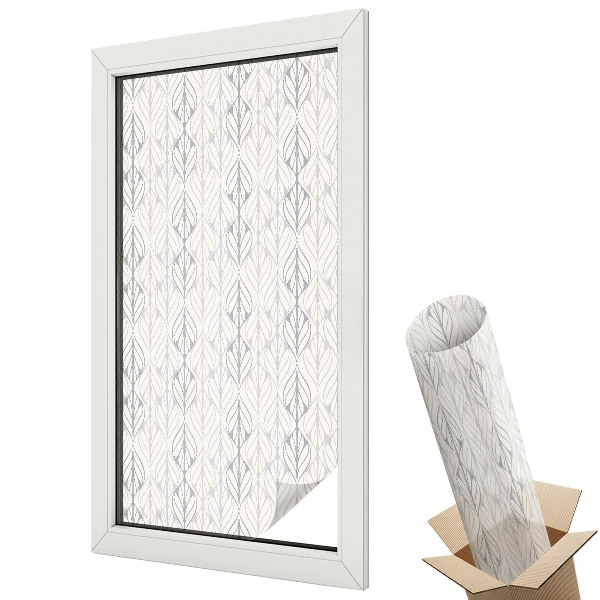 Mliečna fólia na sklo Listový vzor