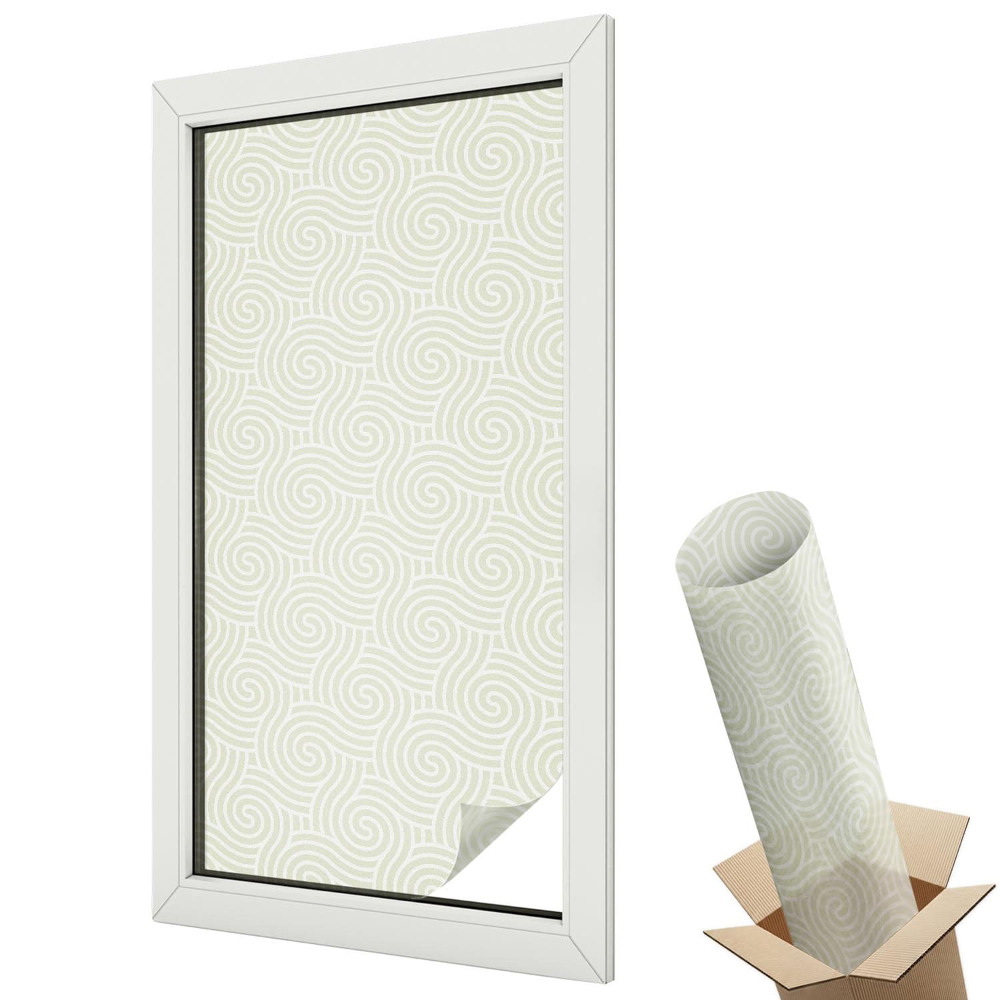 Fólia na sklo dverí Zakrivené čiary