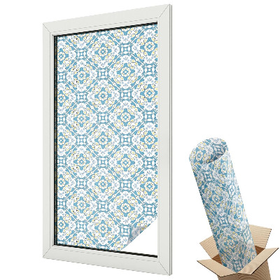 Fólia na sklo dverí Geometrické rozety