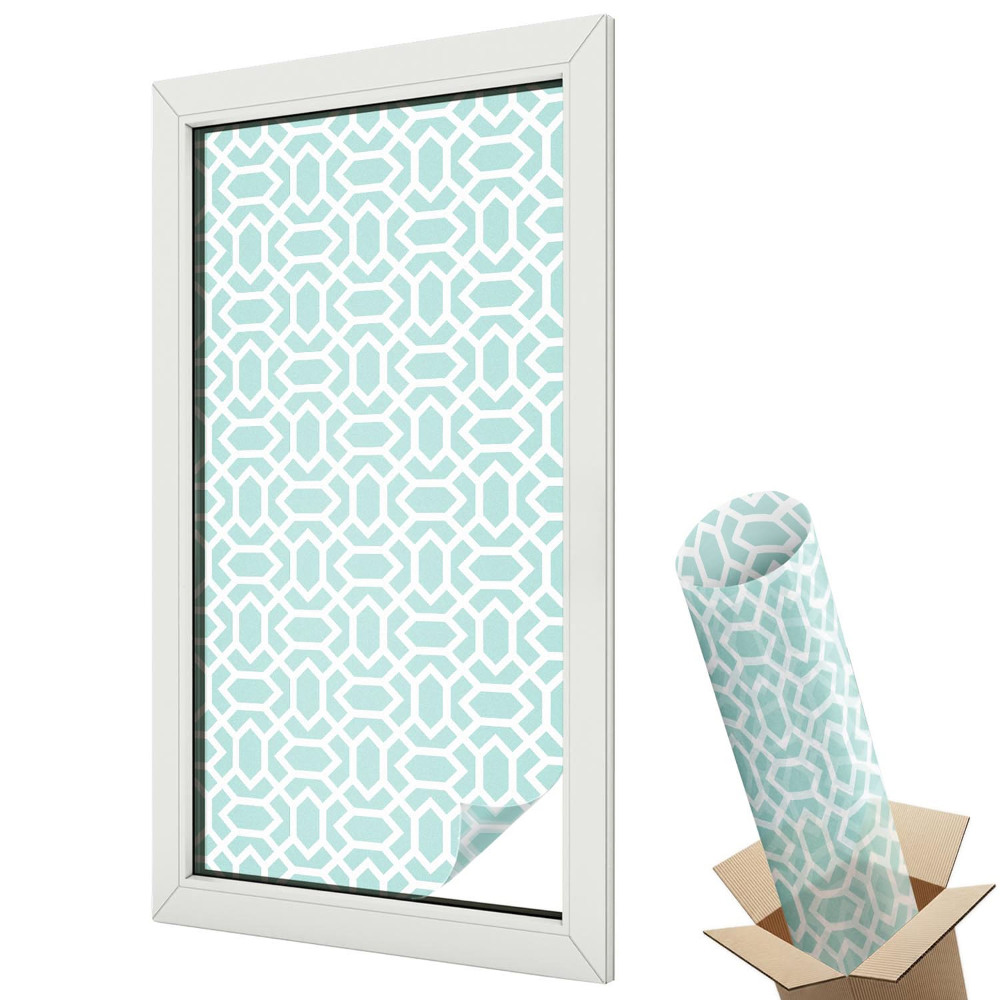 Fólia na sklo dverí Geometrické vzory