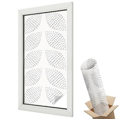 Fólia na sklo dverí Bodkované listy