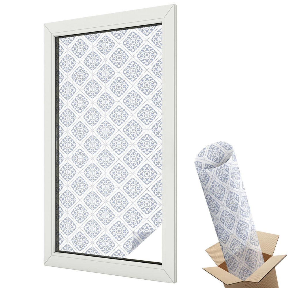 Fólia na sklo dverí Jemné rozety