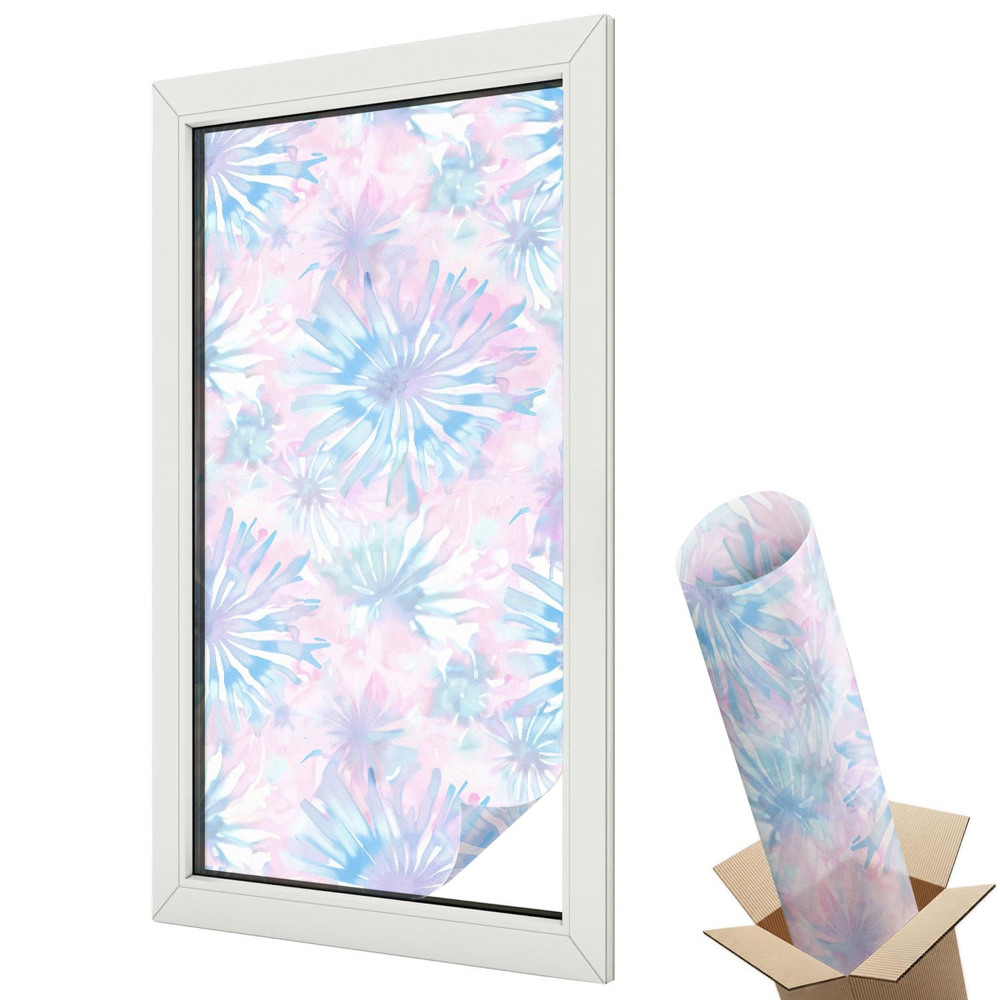 Matná fólia na sklo Kvetinové akvarely