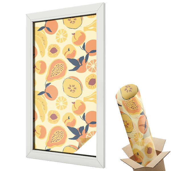 Fólia na sklo dverí Šťavnaté ovocie