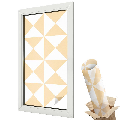 Fólia na sklo dverí Geometrické trojuholníky