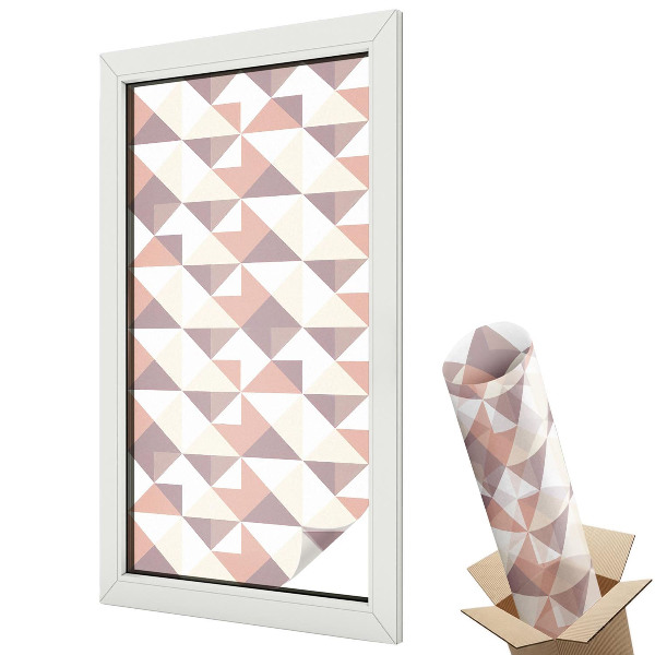 Fólia na sklo dverí Moderné trojuholníky