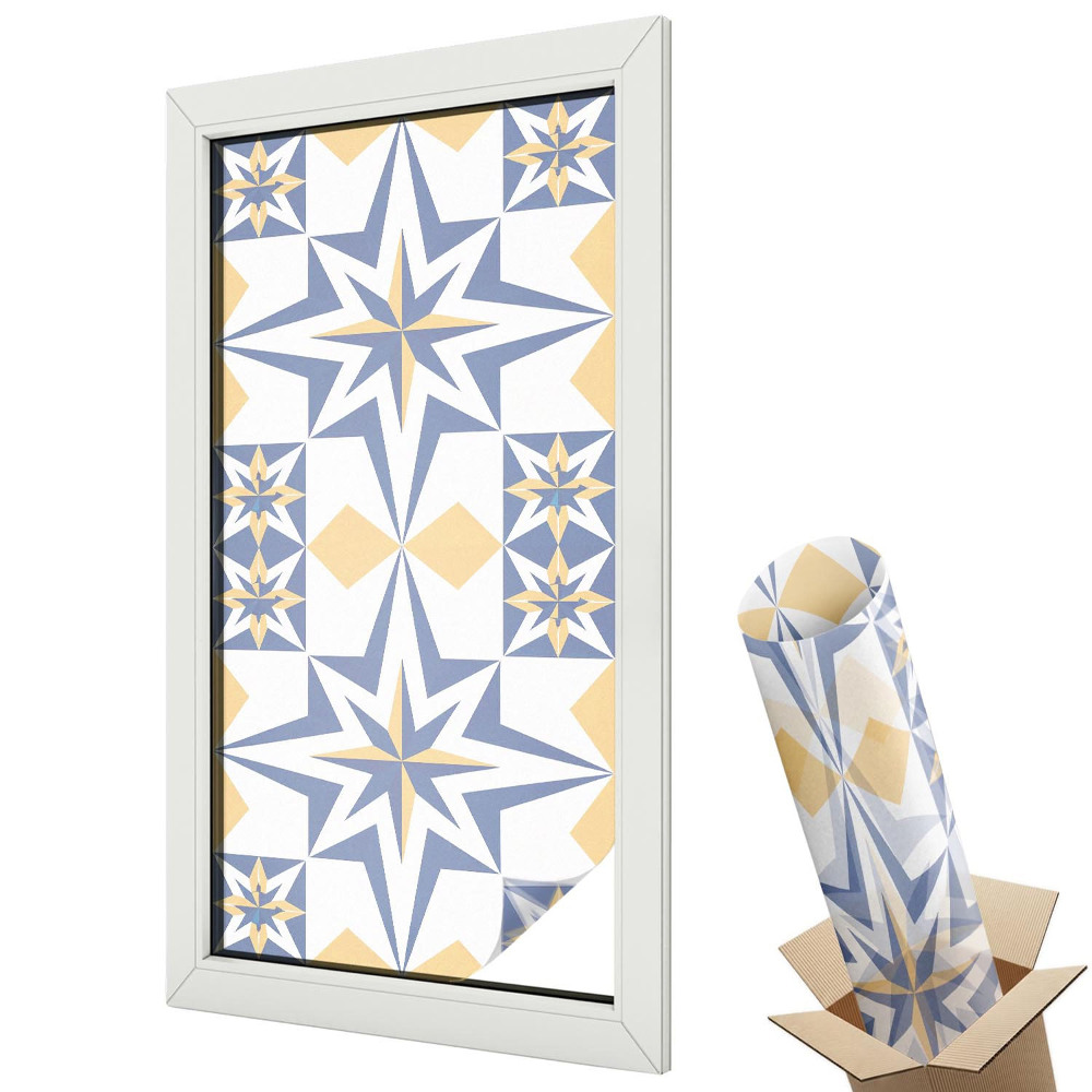 Mliečna fólia na sklo Hviezdny vzor