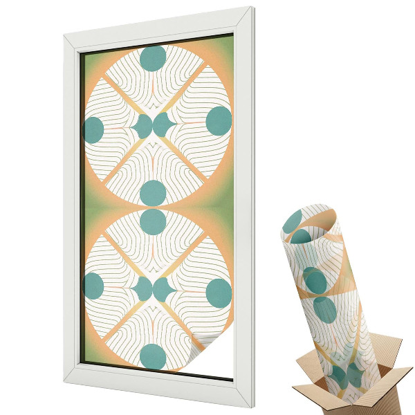 Matná fólia na sklo Geometrická harmónia